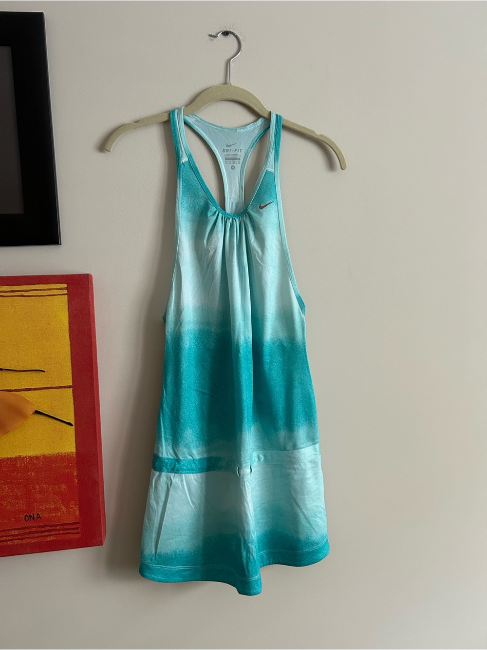 Nike Aqua Gradient Racerback Tank Dress